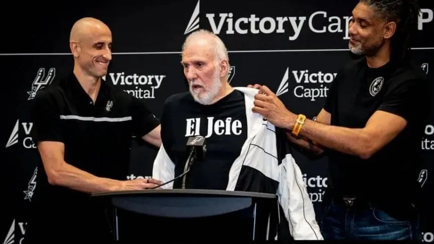 Gregg Popovich y Manu Ginóbili